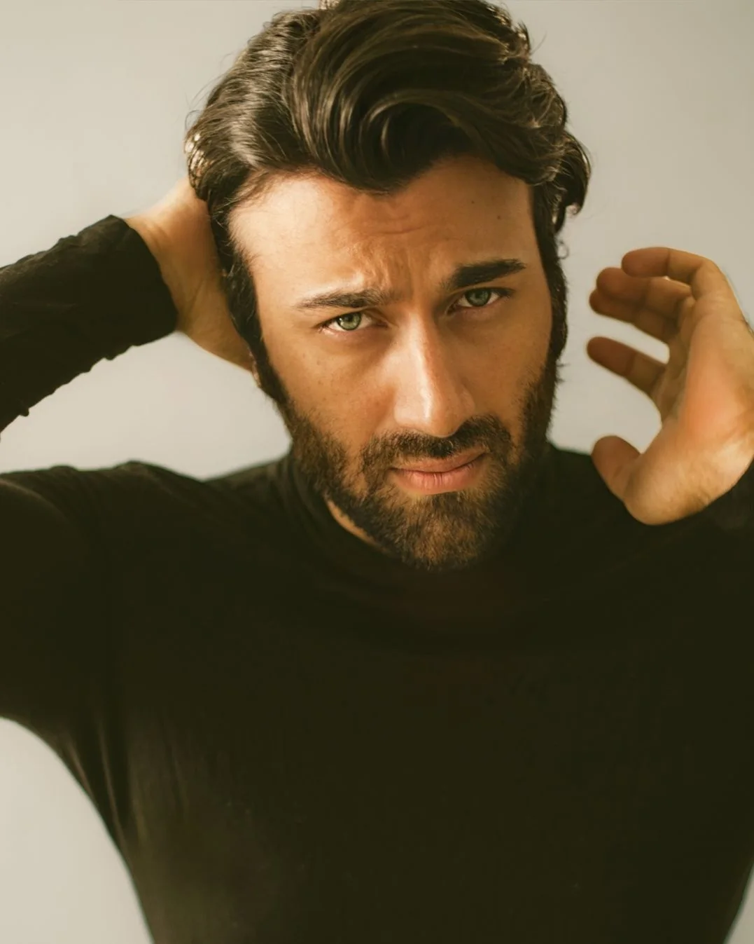 Rohed Khan in a close editorial portrait